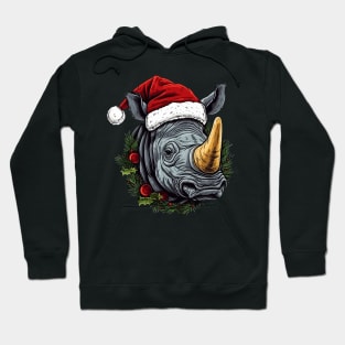 Rhinoceros Christmas Hoodie